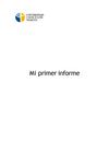 Primer informe