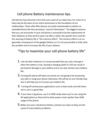 Cell phone Battery maintenance tips