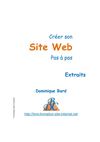 Créer son site Web pas à pas Dominique Bard (Extraits)