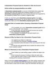 A Dissertation Proposal Guide for Students to Take into Account
