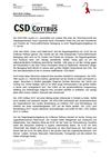 Pressemitteilung zum CSD Cottbus 2010 am 17.07.2010 mit Abschlussparty im Gladhouse 
