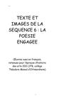 Textes et images de la séquence 6: la poésie engagée (supports pour l'épreuve d'Histoire des Arts 2011, 3°B)