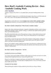 Anabolic Cooking Program Review - The Facts