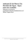 Día Mundial del agua