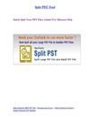 Split PST Files
