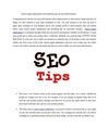 Search engine optimization and marketing tips for successful business