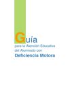 Guía para la atención educativa del alumnado con deficiencia motorica