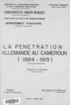 La pénétration allemande au Cameroun-PARTIE-1