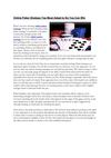 Online Poker Strategy You Must Adapt to So You Can Win
