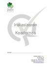 Irakaslearen Koadernoa