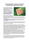 download online casino games bingo in USA
