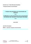 Analyse des paramètres de consommation de carburant