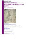 Boletín de novedades de Arquitectura y Diseño de la Biblioteca Hypatia de Alejandría UZ, nº 12