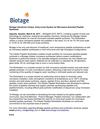 Biotage Introduces Unique, Entry-Level System for Microwave-Assisted Peptide Synthesis
