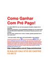 COMO GANHAR DINHEIRO COM SEU TEL PRÉ PAGO