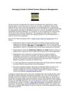 Emerging Trends in Global Human Resource Management