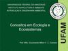 Conceitos em Ecologia e Ecossistemas