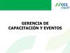GERENCIA DE CAPACITACIÓN Y EVENTOS