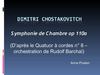 Analyse Chostakovitch symphonie de chambre
