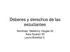 Deberes y derechos de las estudiantes