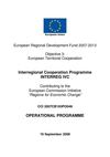 Interregional Cooperation Programme INTERREG IVC