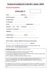 Fiche d'inscription 2011