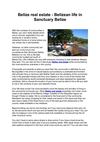 Belize real estate - Belizean life in Sanctuary Belize
