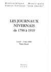 Les Journaux Nivernais de 1790 à 1919, catalogue de la bibliothèque municipale de Nevers