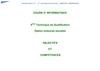 COMPEENCES ET SAVOIRS 4TQTS INFO