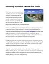 Increasing Population in Belize Real Estate