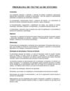 Programa de técnicas de estudio