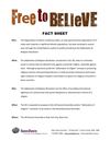 Free to Believe Fact Sheet, Open Door