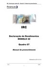 Manual Preenchimento Quadro 7 da MOD22 para 2011