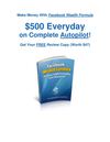 Make Money With Facebook Wealth Formula - $500 Everyday Easily!