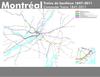 Histoire de trains de banlieue dans la région de Montréal Cartres 1847-2011