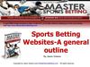 Sports Betting Websites-A general outline