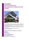 Boletín de novedades de Arquitectura y Diseño de la Biblioteca Hypatia de Alejandría UZ, nº 13