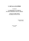 Ville, culture et développement - L'art de la manière