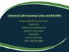 Universal life insurance uses and benefits