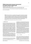 The power potential of tidal streams and case study for Masset Sound