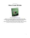 How I Lost 55 Lbs Report Free eBook - weight loss success story