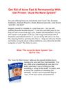 Get Rid of Acne Fast & Permanently