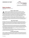 TX: Rain Gardens Fact Sheet