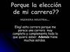 Razones eleccion carrera