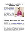 Medical Coding and Billing at Affordable Rates
