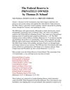 [ebook] The Federal Reserve is PRIVATELY OWNED by Thomas D Schauf