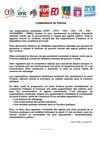 COMMUNIQUE CFDT - CFTC - CGC - CGT - FO - FSU - SOLIDAIRES - UNSA