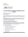 Excel Data Validation, Quality Data Validation Services for Excel