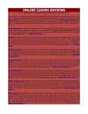 Casino Reviews