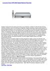 Televisions & Video - Sony SVR-2000 Digital Network Recorder